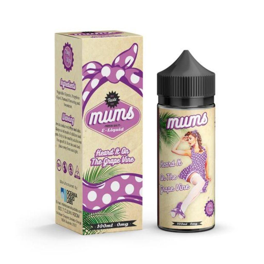 Mums Premium E-Liquid - Heard it on the grape vine, [product_vandor]